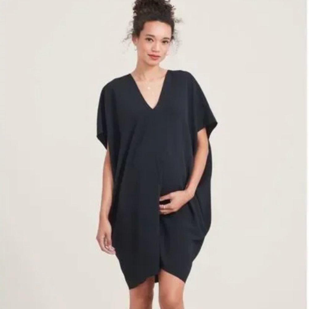 Hatch The Slouch Dress one size maternity’s black